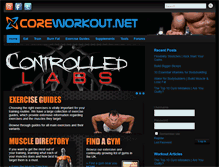 Tablet Screenshot of coreworkout.net